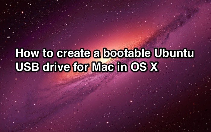 Mac bootable iso to usb